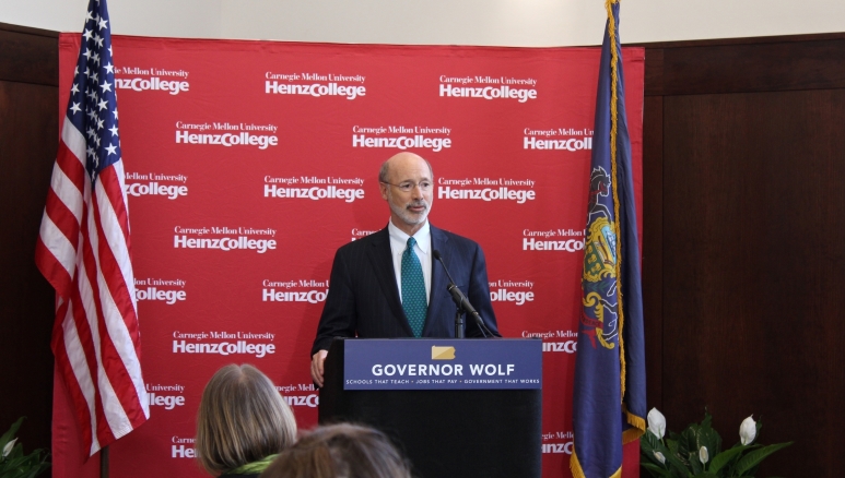 Tom Wolf addresses the state